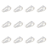 HOBBIESAY 12Pcs 925 Sterling Silver Snap on Bails STER-HY0001-01B-1