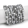 Frosted Crackle Glass Beads X1-GLAA-U001-4mm-M06-1