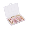 497Pcs 5 Style Rainbow ABS Plastic Imitation Pearl Beads OACR-YW0001-09C-4