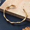 Brass Cuff Bangles for Women BJEW-F482-10G-2