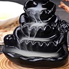 Ceramics Ornaments Reverse Flow Incense Burner Lotus Leaf Style Incense Holders Decoration Gift JX849A-5