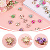 80Pcs 8 Colors Plastic Imitation Pearl Cabochons FIND-CA0011-37-4