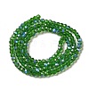 Electroplate Transparent Glass Beads Strands EGLA-A035-T3mm-L11-2