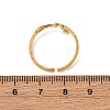 304 Stainless Steel Adjustable Cuff Rings for Women RJEW-B131-04G-2