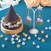  64pcs 8 style Handmade Lampwork Bead Caps LAMP-TA0001-07-6