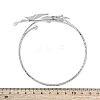 Flower Alloy Arm Cuff Bangles for Girl Women LS-AJEW-A063-01A-P-5