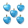 Synthetic Turquoise Pendants G-G956-B75-G-1