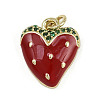 Brass Micro Pave Cubic Zirconia Pendants KK-D409-48G-04-1