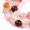 Natural Red Quartz Beads Strands G-T140-6mm-01-4