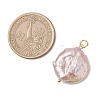 Natural Baroque Pearl Keshi Pearl Pendants X-PALLOY-JF04629-01-2