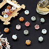 ARRICRAFT 20Pcs Natural & Synthetic Mixed Gemstone Pumpkin Charms FIND-AR0004-42-2