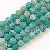 Natural Weathered Agate Beads Strands X-G-G589-8mm-08-3
