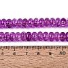 Crackle Transparent Glass Beads Strands GLAA-N074-02A-07-4