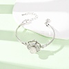 Rotating Sun Natural & Synthetic Gemstone Link Bracelets GG-CBA0251-11P-5