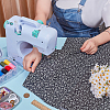 Flower Pattern Cotton Fabric DIY-WH0671-238C-3