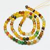 Natural Agate Bead Strands G-R344-4mm-43-2