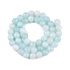 Natural White Jade Bead Strands G-R346-6mm-17-2