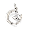Brass Micro Pave Cubic Zirconia Pendants KK-V007-23P-1