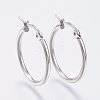 Tarnish Resistant 304 Stainless Steel Hoop Earrings EJEW-F105-10P-1