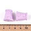 Spray Painting Opaque Acrylic Beads MACR-K357-10B-02-3