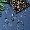 24Pcs 6 Styles 304 Stainless Steel Wire Pendants STAS-FS0001-54-8