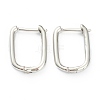 Brass Huggie Hoop Earrings EJEW-P189-01P-1