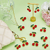 12Pcs Alloy & Rhinestone & Plastic Pendants FIND-FG0004-29-4