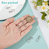 6Pcs Zinc Alloy Twister Clasps FIND-FH0016-55P-3