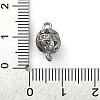 Brass Micro Pave Clear Cubic Zirconia Connector Charms KK-A230-06F-P-3