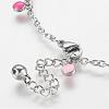 304 Stainless Steel Charm Anklets AJEW-E032-01-4