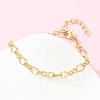 304 Stainless Steel Infinity Link Chain Bracelets BJEW-D458-05G-1