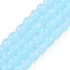 Imitation Jade Glass Beads Strands GLAA-N045-002-B02-1