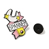 Creative Tool Alloy Pink Enamel Pin Brooch for Backpack Clothes JEWB-R004-03EB-05-3