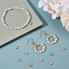 20Pcs 2 Colors Brass Clear Cubic Zirconia Charms FIND-BBC0002-16-4