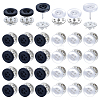 40Pcs 4-Hole Resin Button Lapel Pin Backs BUTT-NB0002-13A-1