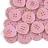 4-Hole Cellulose Acetate(Resin) Buttons BUTT-S023-12A-03-1
