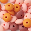 20Pcs 4 Colors Food Grade Eco-Friendly Silicone Focal Beads SIL-YW0001-12C-2