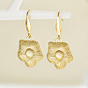 Elegant Stainless Steel Sunflower Dangle Earrings EB0888-3