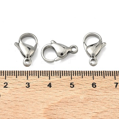 Tarnish Resistant 304 Stainless Steel Lobster Claw Clasps STAS-AB17-1