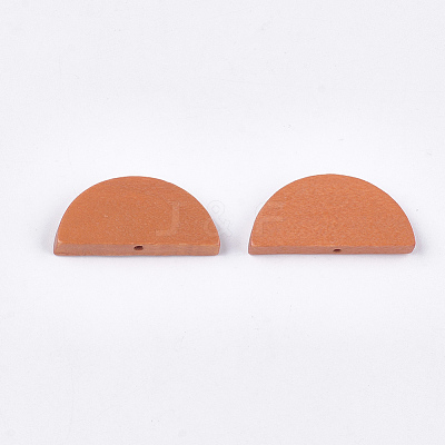 Painted Natural Wood Beads X-WOOD-T021-05B-09-1