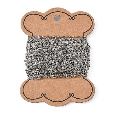 Tarnish Resistant 304 Stainless Steel Cable Chains CHS-K004-13P-0.4mm-1