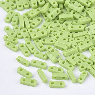 2-Hole Opaque Glass Seed Beads SEED-S023-21A-06-1