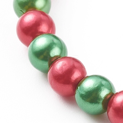 Christmas Theme Stretch Charm Bracelets for Kids BJEW-JB06170-1