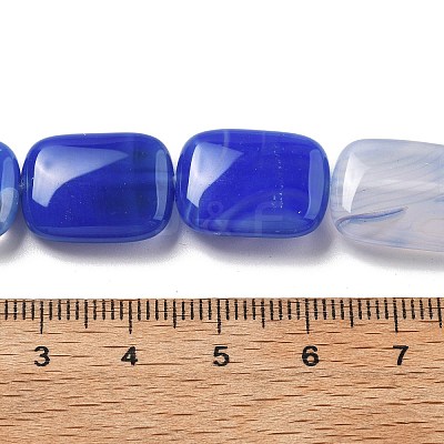 Natural Banded Agate Beads Strands G-K392-B07-13x18mm-1