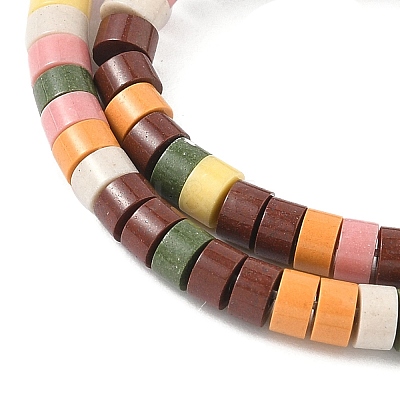 Handmade Porcelain Imitation Lava Rock Beads Strands PORC-A029-03J-1