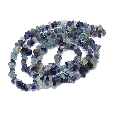 Natural Fluorite Stone Bead Strands G-R192-05-1