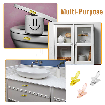 6Pcs 3 Colors Plastic Toilet Lid Handle FIND-FH0009-34-1