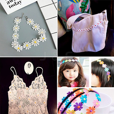 Colorful Polyester Lace Trim OCOR-TA0001-34A-1