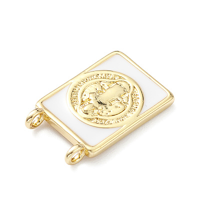 Rack Plating Brass Connector Charms KK-H443-01G-06-1