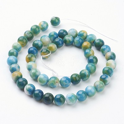 Jade Beads Strands X-G-D264-8mm-XH05-1